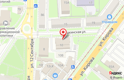 Баня Русские бани в Железнодорожном районе на карте
