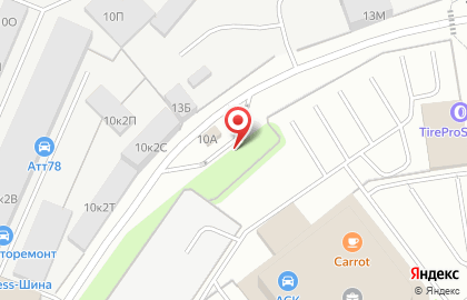 Заправочная станция Митекс в Санкт-Петербурге на карте