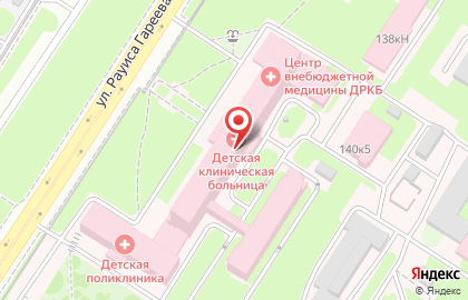 Консультативная поликлиника №1 Детской республиканской больницы на Оренбургском тракте на карте
