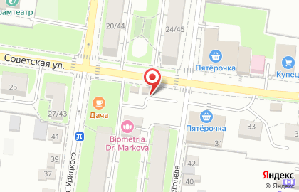 Магазин цветов Орхидея на Советской улице на карте