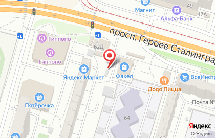 Магазин Камышинские Колбасы Соловьева в Красноармейском районе на карте