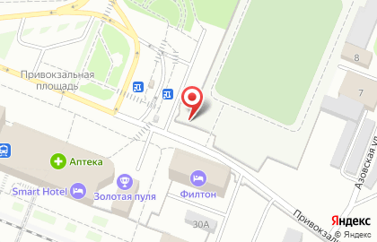 Локомотив на Привокзальной улице на карте