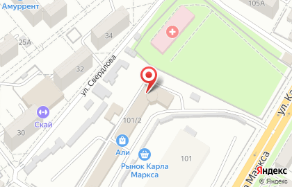 Торгово-производственная компания Упаковка дв на улице Карла Маркса на карте