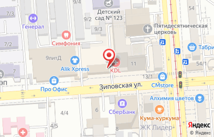 Магазин Ассоль на Зиповской улице на карте