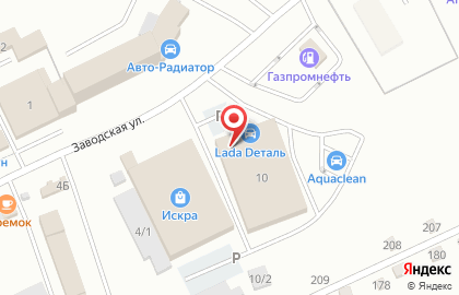 Автомат по продаже кофе на Заводской улице на карте