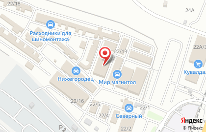 Магазин автозапчастей Ford 36 на улице Антонова-Овсеенко на карте