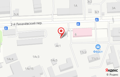 Лада во 2-м Лихачевском переулке на карте