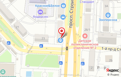 Агентство недвижимости Дом-Центр на проспекте Строителей на карте