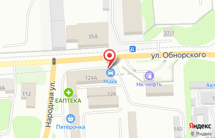 Автокомплекс makk. Автомагазин. Сервис на улице Обнорского на карте