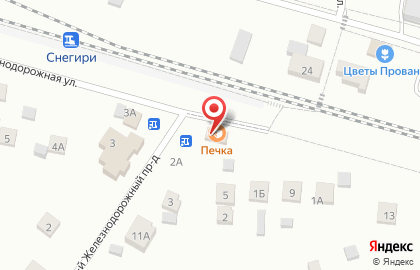 Кафе быстрого питания Печка на карте