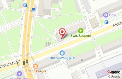 Агентство Ваша недвижимость на Московской улице на карте