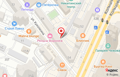 Магазин Олимп моды на Кольцовской улице на карте