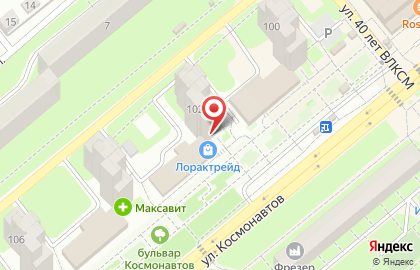 Аптека Апрель на улице Космонавтов на карте