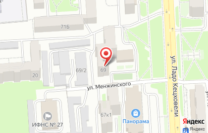 Магазин женской одежды на ул. Ладо Кецховели, 69 на карте