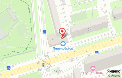 Супермаркет Перекресток на улице Софьи Ковалевской на карте