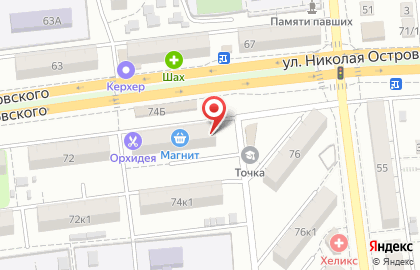 Стоматологическая клиника Асдент на улице Николая Островского на карте