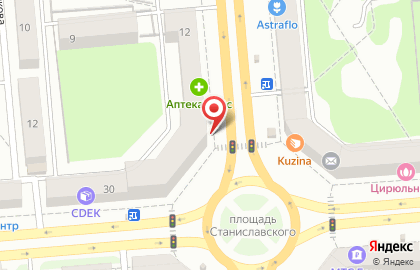 Народная студия изобразительного искусства Палитра на улице Станиславского на карте
