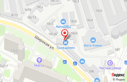 Автотехцентр Гражданин на Стартовой улице на карте
