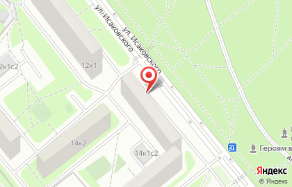 Участковый пункт полиции район Строгино на улице Исаковского на карте