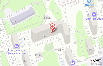 Супермаркет Перекрёсток на метро Речной вокзал на карте