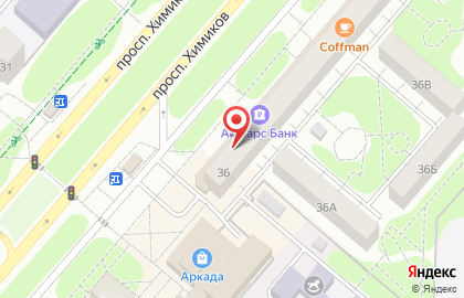 Банк Хоум Кредит на улице Химиков на карте