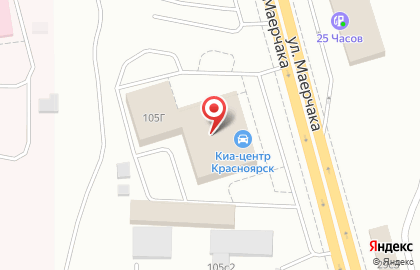 КИА-центр Красноярск на карте