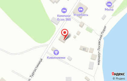 Гостиница Угребись на карте