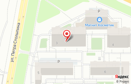 Сеть супермаркетов косметики Азума в Центральном районе на карте