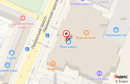 Мебельный салон Гармония в Железнодорожном районе на карте
