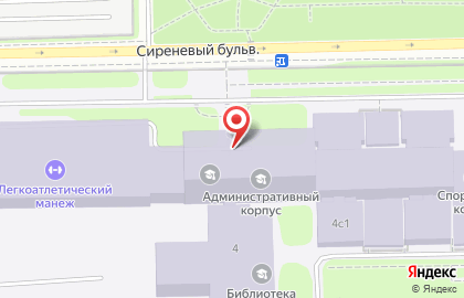 Российский государственный университет физической культуры, спорта, молодежи и туризма в Москве на карте