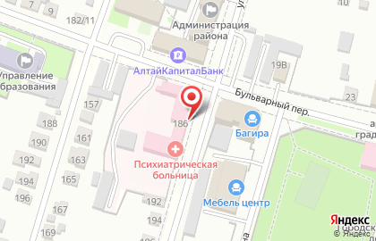 Психиатрическая больница г. Рубцовска на улице Карла Маркса на карте