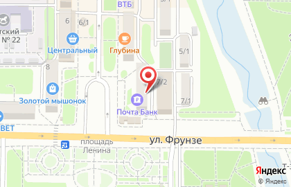 Мотор на площади Ленина на карте