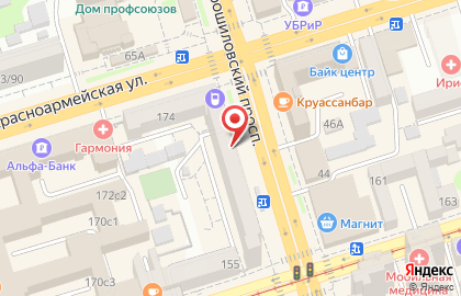 Магазин обуви Belwest на Ворошиловском проспекте на карте
