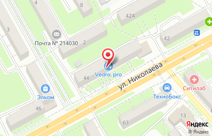 Магазин зоотоваров Кеша на улице Николаева на карте