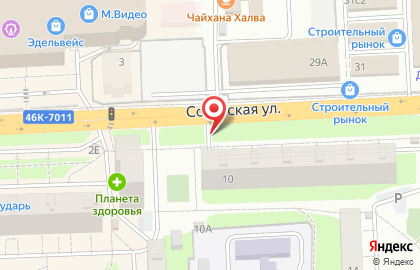 Сеть булочных Каравай СВ на Советской улице на карте