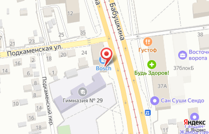 Бош-Центр в Октябрьском районе на карте