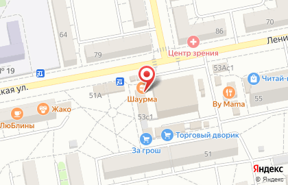 Магазин Борковский хлеб на улице Ленинградской на карте
