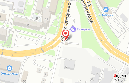 Автостоянка в Белгороде на карте