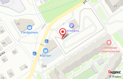 Платная автостоянка в Твери на карте