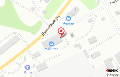 Грузовая автомойка Масштаб на карте