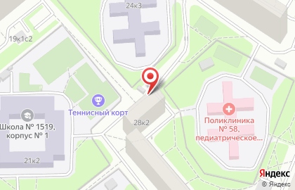 Участковый пункт полиции район Строгино на улице Исаковского, 28 к 2 на карте