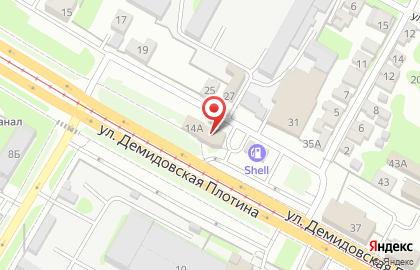 Автокомплекс на Демидовской на карте