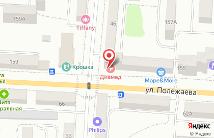 Автошкола Форсаж на улице Полежаева на карте