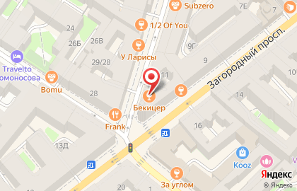 Ресторан Social Club на улице Рубинштейна на карте