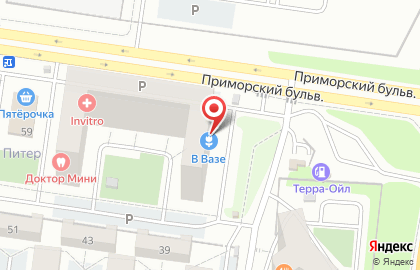 Цветочная лавка В Вазе в Автозаводском районе на карте