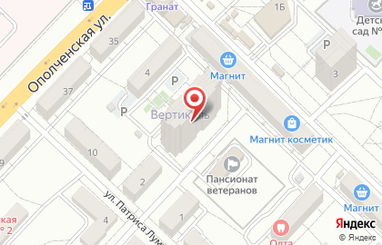 Торговая компания Адис в Тракторозаводском районе на карте