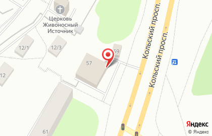 Специализированный магазин пиротехники Планета Фейерверков на Кольском проспекте на карте