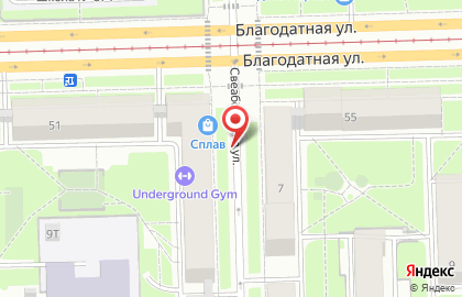 Сад в Московском районе на карте