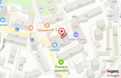 Ареда на улице Чебрикова на карте