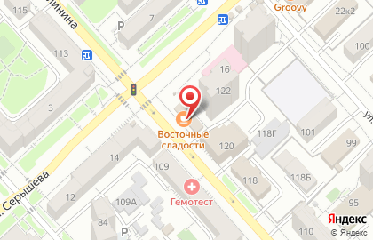 Магазин Восточные сладости в Кировском районе на карте